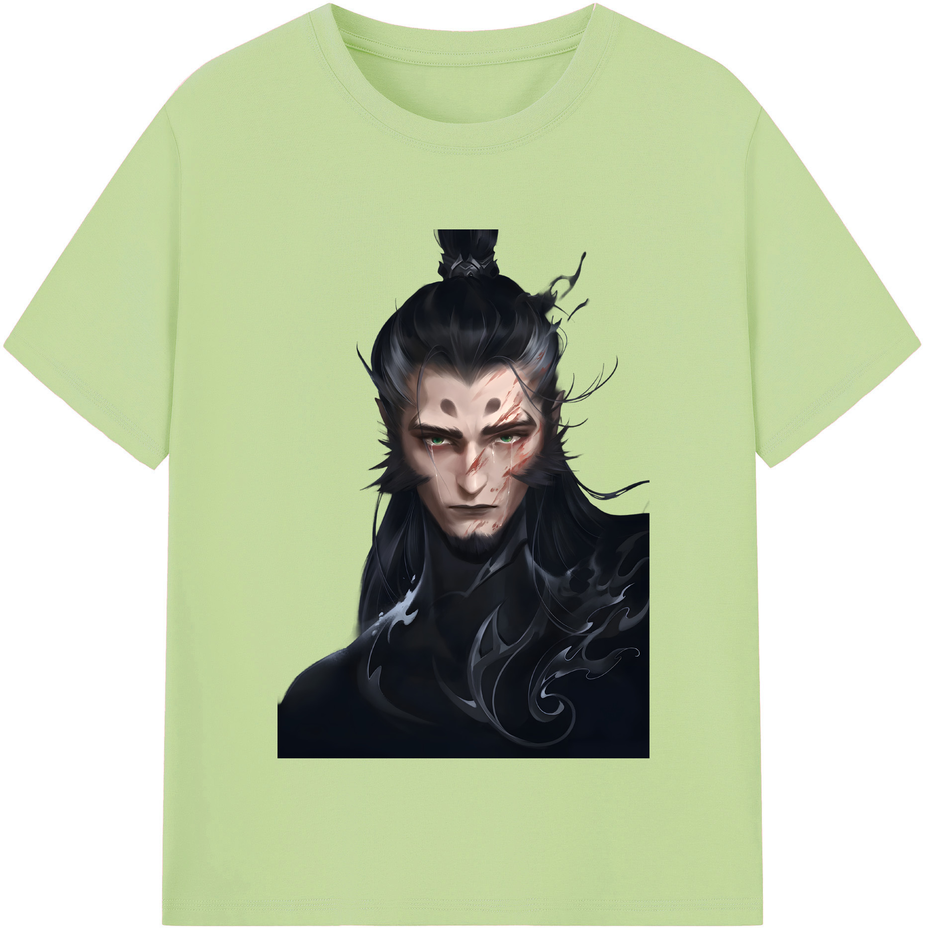 （画像用） Ne Zha 2 ナタ 魔童の大暴れ 綿100％半袖Tシャツ（フロントプリント）